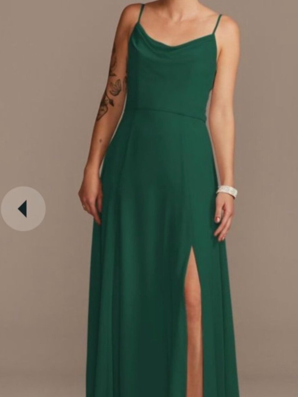 David's Bridal bridesmaid's dress - Juniper